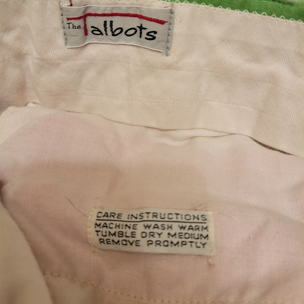 Womens 1990s Vintage Talbots Quad Colored Slacks 19" Waist - Picture 4 of 7